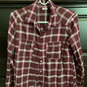 Hollister Soft Red/Pink/White Flannel